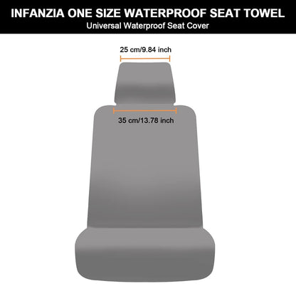 INFANZIA Premium Waterproof Seat Cover Towel Protector Neoprene Universal Fit, Upgraded 100% Washable & Removable Non-Slip Sweat Carseat Towel Covers, Perfect for Gym/Yoga/Workout（Purple,2PCS