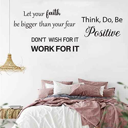 Inspirational Wall Decals Quotes, Motivational Affirmation Wall Stickers, Vinyl Quotes Stickers, Peel & Stick Positive Sayings for Bedroom/Living Room/Bathroom/Office Wall D?cor