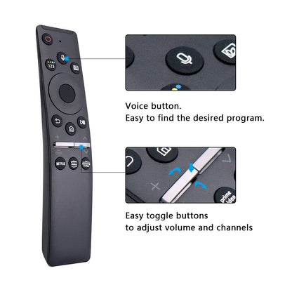 BN59-01357A Replacement Voice Remote Control fit for Samsung Smart TVs Compatible with Samsung QLED Series Smart TV Also BN59-01357F BN59-01357P Full Function Replacement