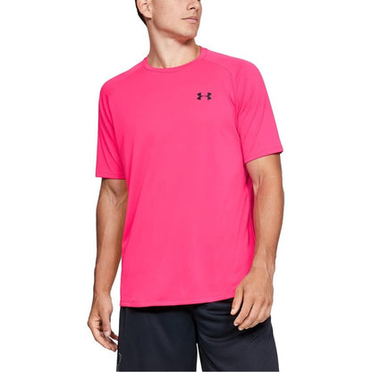 Under Armour Men's Tech 2.0 Short-Sleeve T-Shirt , Pink Surge (687)/Black, Large