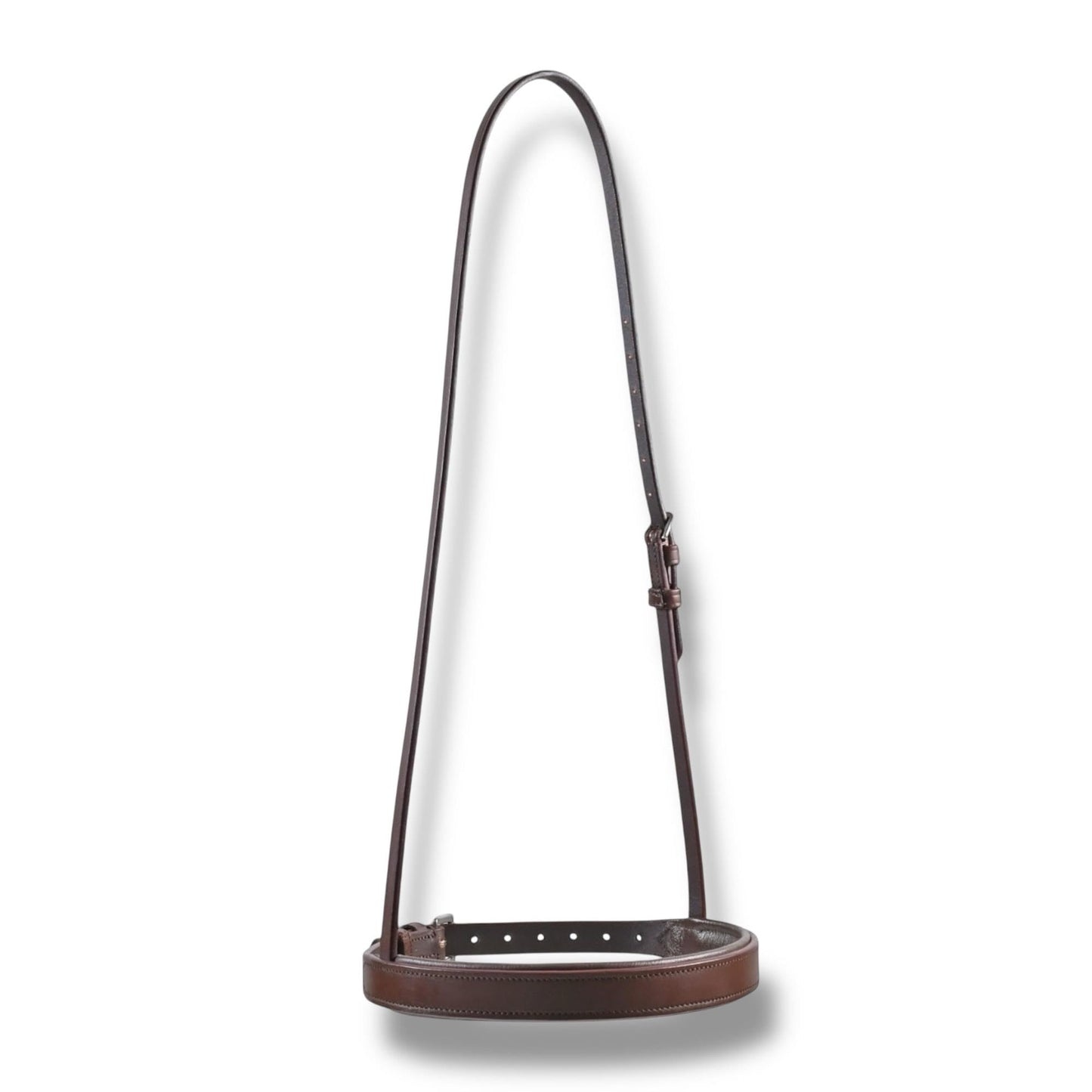 SIE Elite Leather Cavesson Noseband (Sepia Brown, Full)