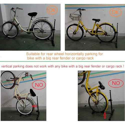 Foozet Bike Stand,Vertical Bike Rack Garage,Space-Saving Rack with Adjustable for Garage & Apartment, Bike Storage for Indoor Storage (1 pack)