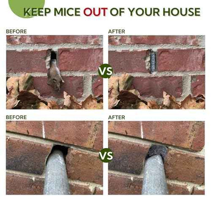Steel Wool Mice Control - 2 Pack 3'' x 11Ft Steel Wool 0000 - Fine SteelWool Included Work Gloves & Scissors - Mouse Wall Hole Filler for Home, Garden & Garage