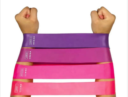 WODFitters Bandelicious Mini Bands Set - 4 Exercise Workout Resistance Bands - Exercise Loops - Workout Flexbands for Stretching, Physical Therapy, Rehab, Home Fitness and Muscle Activation