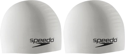 Speedo Silicone Swim Cap - Durable, Comfortable Fit for All Head Sizes