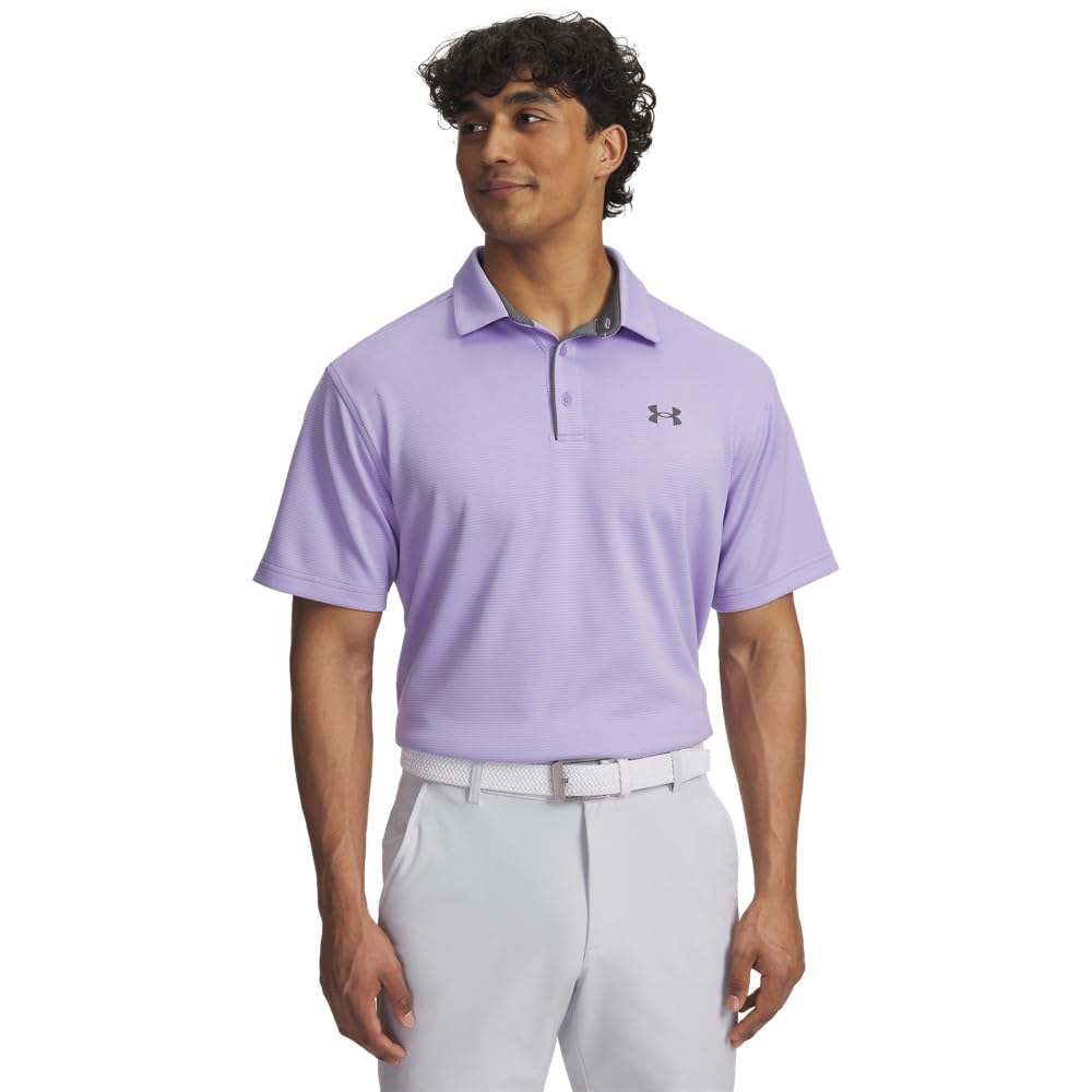 Under Armour Men's Tech Golf Polo, (538) Transparent / / Pitch Gray, X-Small
