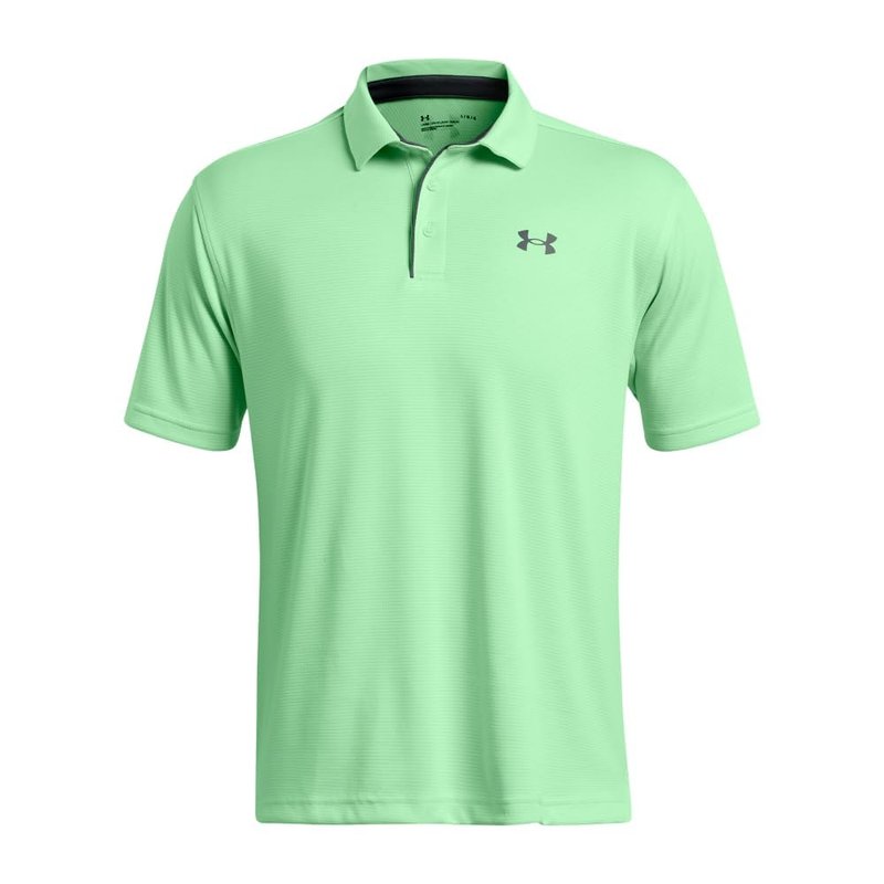 Under Armour Men's Tech Golf Polo, (350) Matrix Green / / Pitch Gray, 4X-Large