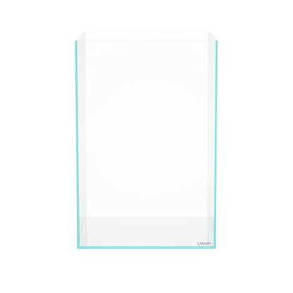LANDEN Tall Tank, Rimless Low Iron Tank 10GAL 11.8" L × 11.8" W × 17.7" H (30X30X45) cm Small Aquascape Fish Tank, Vertical Aquascape Tank, Black Leveling Mat Included