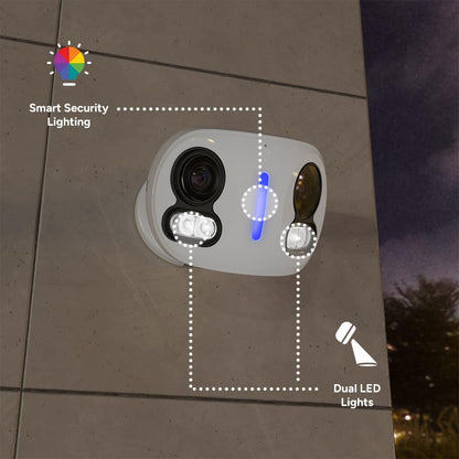 Lorex Classic 4K Dual-Lens PoE Camera (Latest Version) | IP Add-On Camera (No Cables) | 180° Panoramic View | 2-Way Talk | AI Detections | Auto-Tracking | Color Night Vision | IP67 | Requires NVR