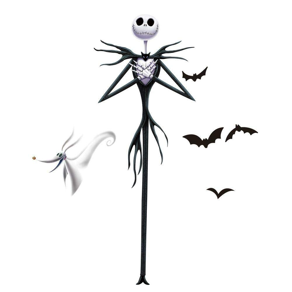 RoomMates Disney The Nightmare Before Christmas Jack Giant Peel and Stick Wall Decals, Vinyl, 1 Sheet, Made in USA