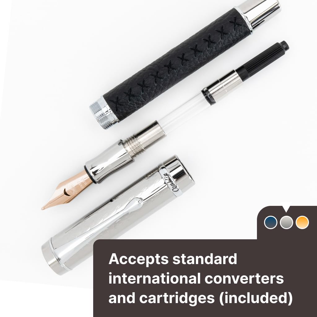Conklin Duragraph Special Edition Fountain Pen Royal - 14K Medium Solid Gold Nib - Elegant Design & Versatile Writing Performance - Ideal for Collectors & Professionals