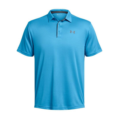 Under Armour Men's Tech Golf Polo, (421) Capri / / Pitch Gray, Small Tall