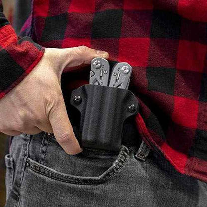 Clip & Carry Kydex Multitool Sheath for The Gerber Suspension - Made in USA - EDC Multi Tool Sheath Holder Holster Cover - Black