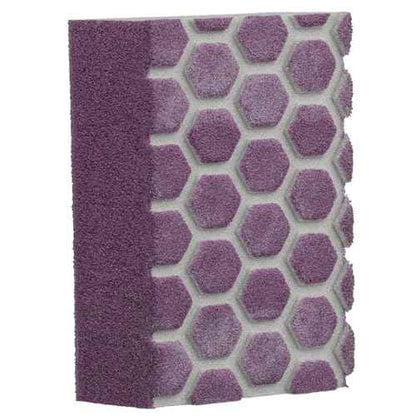 3M Pro Grade Precision 3-in-1 Sanding Sponge, 320 Grit X-Fine, 2 Sponges, Washable & Reusable, for Wood, Metal, Drywall, and Paint Finishing ? Flexible Foam, Contoured, Angled, Flat