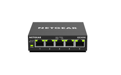 NETGEAR 5-Port Gigabit Ethernet Easy Smart Managed Essentials Switch - Desktop or Wall Mount, Home Network Hub, Office Ethernet Splitter