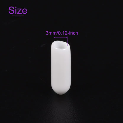 DMiotech 100 Pack 1/8" ID White Screw Thread Protectors Rubber End Caps Bolt Covers for Screw Bolt Furniture Pipe