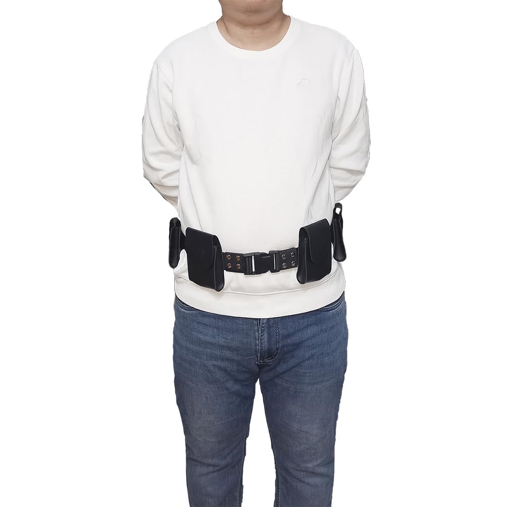 Halloween Costume Belt Adjustable for Cosplay Accessory Black