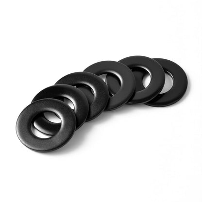 5/16'' (50 Pack) Stainless Steel Flat Washers, 3/4" OD, Black Oxide Metal Washers for Screws and Bolts