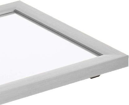 Amazon Basics Rectangular Wall Mount Mirror 16" x 20" - Standard Trim, Nickel