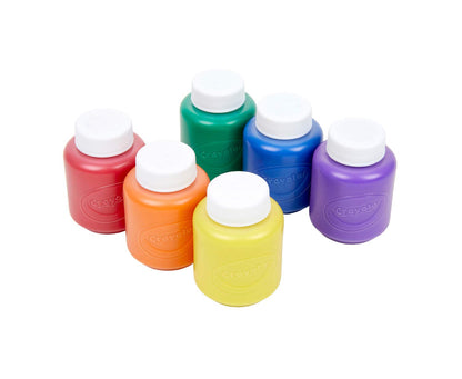 Crayola Washable Kids Paint, 6pk, Classic Colours, Children Art & Craft, projects, artist, students, creativity