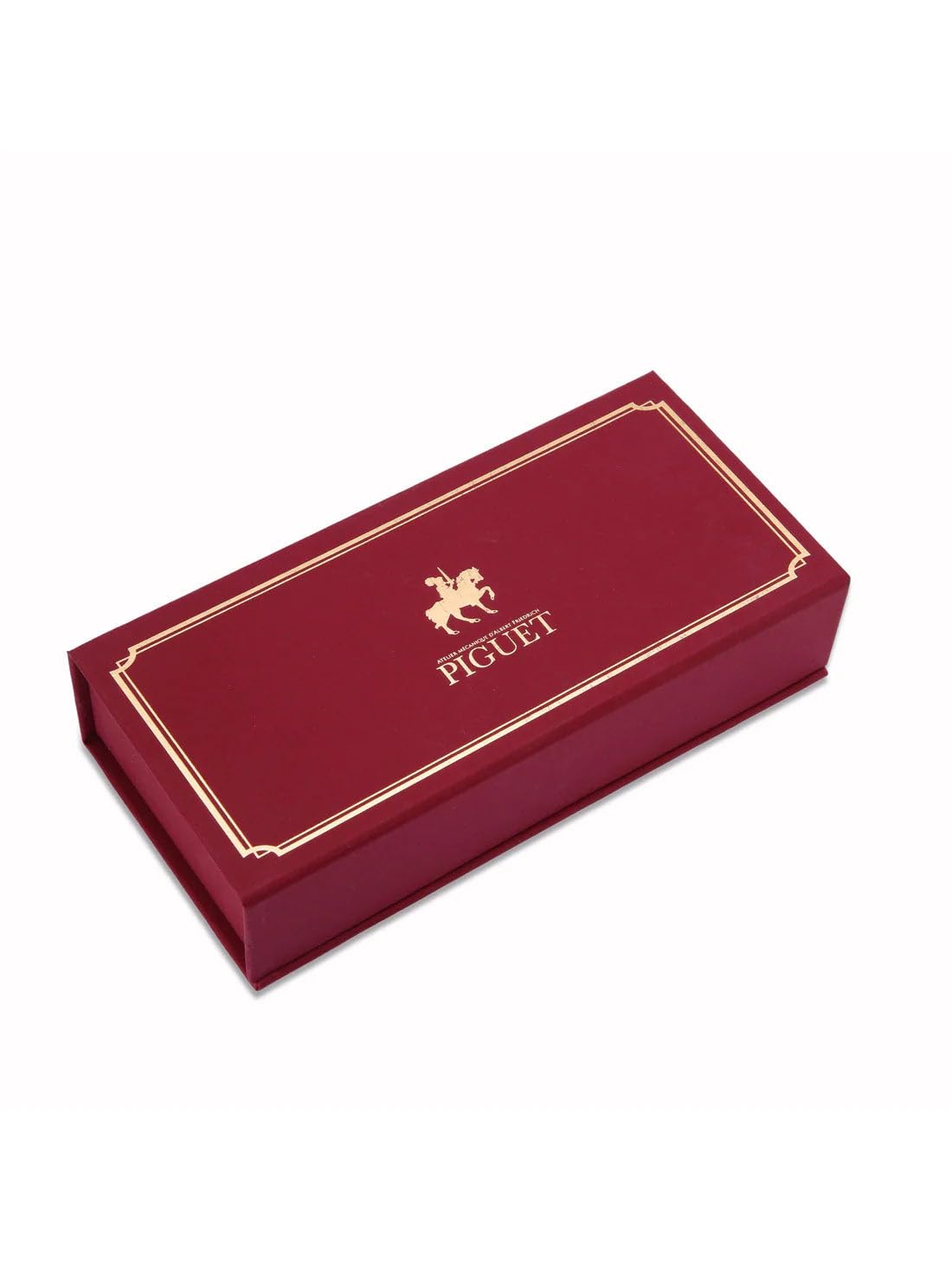 Piguet Genève – Luxury and Ergonomic Rollerball Signature Pen – Sigma V Signature – Blue Ink – Gift Boxed with Universal Refill (I'Doré)