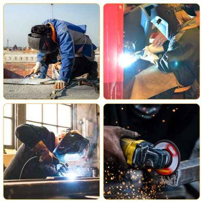 Cowhide MIG Welding Gloves Long Cuff, EN388-2132X, EN407-413X4X, EN12477 TYPE A
