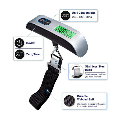 Luggage Scale, Easy to Carry, Small in Size, Suitable for Carrying, 110 pounds, Will be a Popular Luggage Scale in The Future (1)