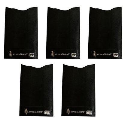 Semper Paratus Gear TYVEK RFID Blocking Credit Card Sleeves Protectors | 100% MADE IN USA - For Travel wallet, pocket or purse. Safeguard against identity theft (GRAY-5PACK)
