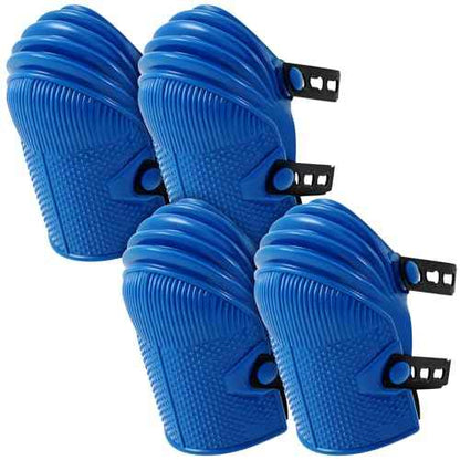 Soulchen 2 Pairs Construction Knee Pads for Men Women Heavy Duty Support Knee Pads for Work with Flexible Plastic and Thick Foam Cushion Adjustable Thigh and Shin Straps for Roofing Flooring Gardening