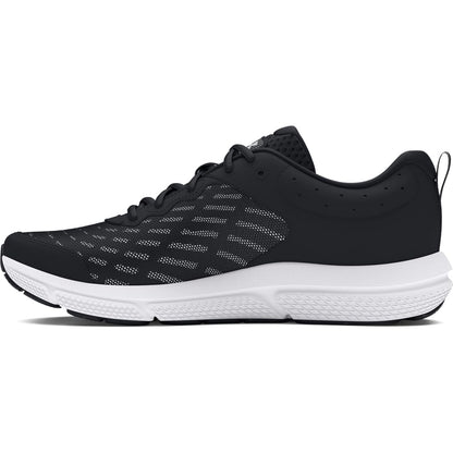 Under Armour Men's Charged Assert 10 Shoes, (001) Black/Black/White, 11
