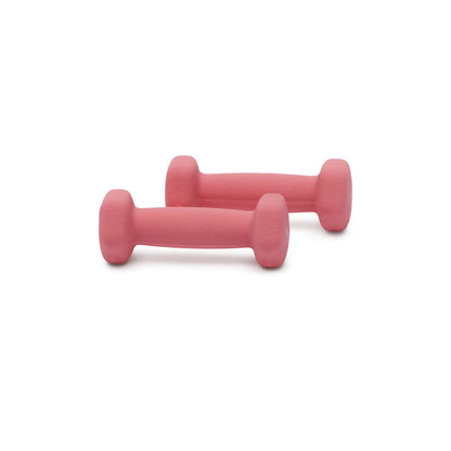 Amazon Basics Neoprene Dumbbell Hand Weights, Hexagon Shape, 1 Pound, Pair, Pink