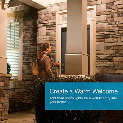 Lutron Caseta Smart Switch 3-Way Kit, with Pico Remote, Wallplate, Wall Bracket for LED Lights and Fans, 5 Amp, Neutral Required, P-PKG1WS-WH