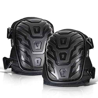 Veltec Premium Knee Pads for Work with Soft Foam and Gel Cushion - Heavy Duty Pads & Adjustable Non-Slip Straps - Pro Protection & Comfortable for Construction, Gardening, Flooring, Roofing and More