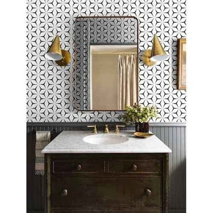 Heroad Wall Paper Peel and Stick Modern Black and White Wallpaper Peel and Stick Boho Geometric Contact Paper for Cabinets and Drawers Renter Friendly Self-Adhesive Removable Waterproof 17.7¡± x 118¡±
