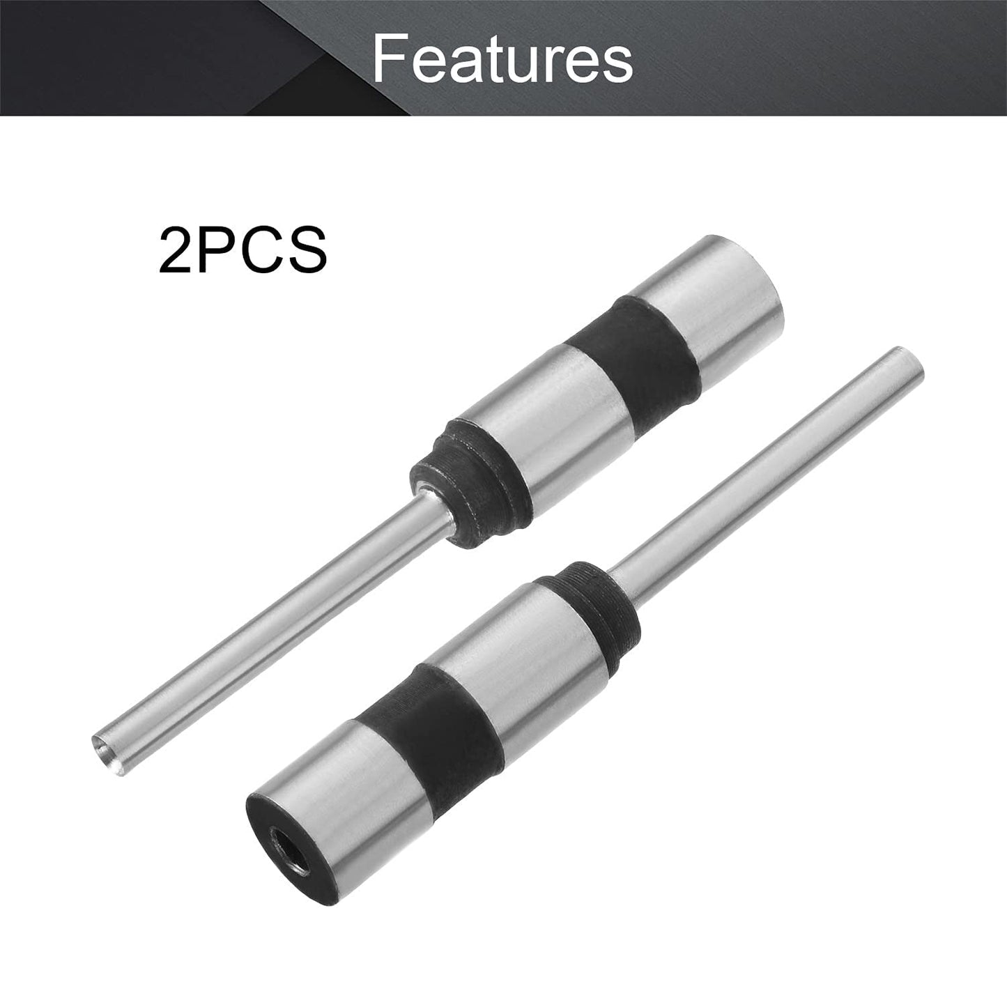 Utoolmart 4mm Paper Punch Drill, Straight Shank Hollow Bit Tool, for Hole Puncher Punching Machine 2Pcs
