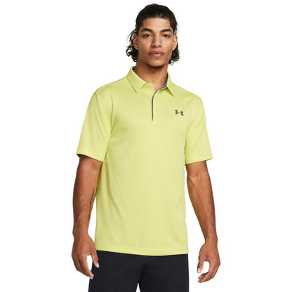 Under Armour Men's Tech Golf Polo, (727) Sonic Yellow / / Pitch Gray, Small