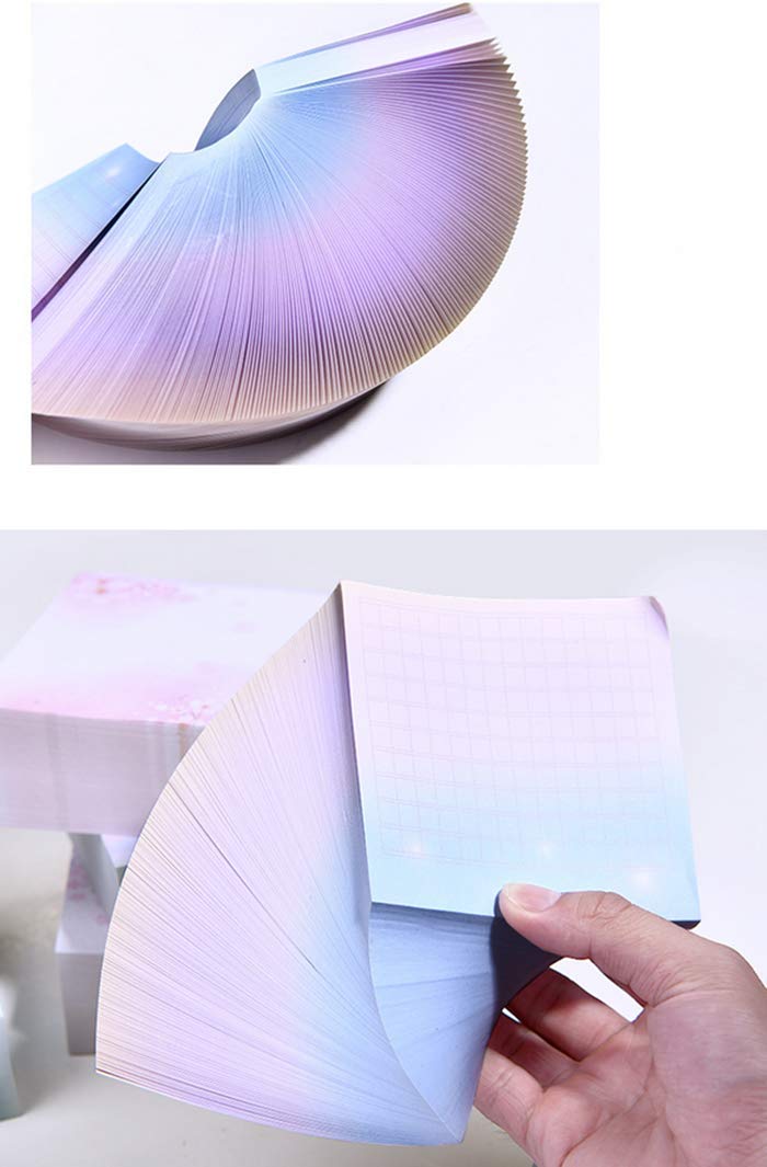 Memo Pads,Note Pads,Scratch Pads,Writing Pads 4x4 Inch with Lines,Not sticky,Micro perforated Writing Pad, Super Thick 400 Sheet Paper Pads, Easy Note Paper for Study, Works, Office (blue color)