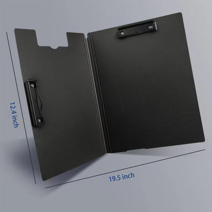 NULIZL Plastic Clipboard, Standard A4 Letter Size Clipboards with Double Metal Clip, Suitable for Office Workers, Students, Teachers (12.5 x 9.5 inches) - Pink