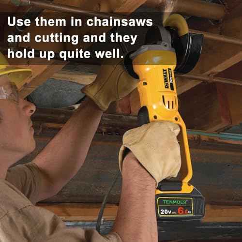 2-Pack 6000mAh Compatible with Dewalt 20V Battery Replace for DCB201 DCB203 DCB204 DCB206 DCB208 Apply to Dewalt Cordless Tools