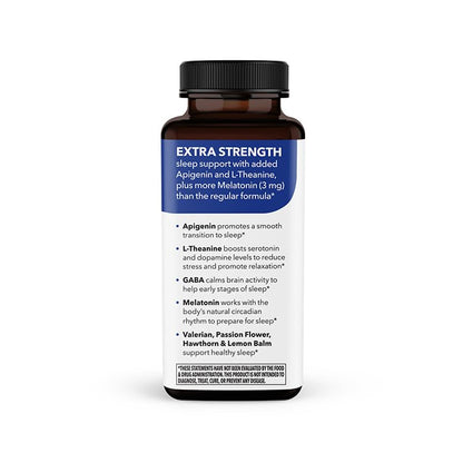 Rest-ZZZ Extra Strength - Sleep Support Supplement - Fall Asleep & Stay Asleep - Calms Nervous System - Naturally Ease Muscle Tension & Restlessness - Low Dose Melatonin GABA & Chamomile - 60 Capsules