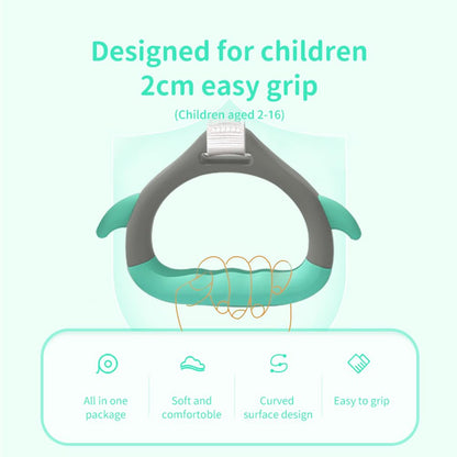 kechery Gymnastics Rings for Kid's Home Exercise, Pull up Rings with Adjustable Straps Load Bearing 800lb, Indoor Gym Anti -Slip Surface Design Rings(Green)