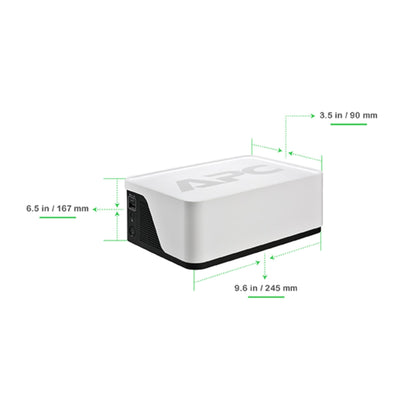 APC UPS Battery Backup, 700VA UPS with 4 Backup Battery Outlets, Type C USB Charging, BE700G3 Back UPS