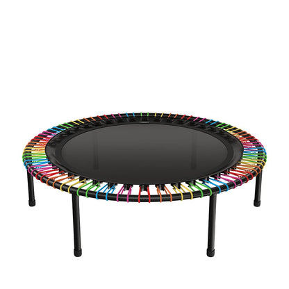 bellicon Mini Trampoline 44'' (Rainbow) | Bungee Suspension up to 330 lbs | Indoor Fitness Rebounder for Adults | Screw-in Legs