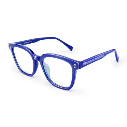 VISOONE Square Classic Blue Light Blocking Glasses with Non Prescription Anti Glare For Women and Men NOE