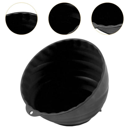 Aosekaa Gym Chalk Bowl Storage Bowl Multi Position Portable Large Gym Chalk Container Chalk Holder for Sports Gymnastics Deadlifting, Black