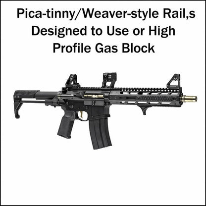 Detachable Low Profile Front Tower for .223 5.56 - Flip-Up Compatible Tactical Rifle | Weaver Rail