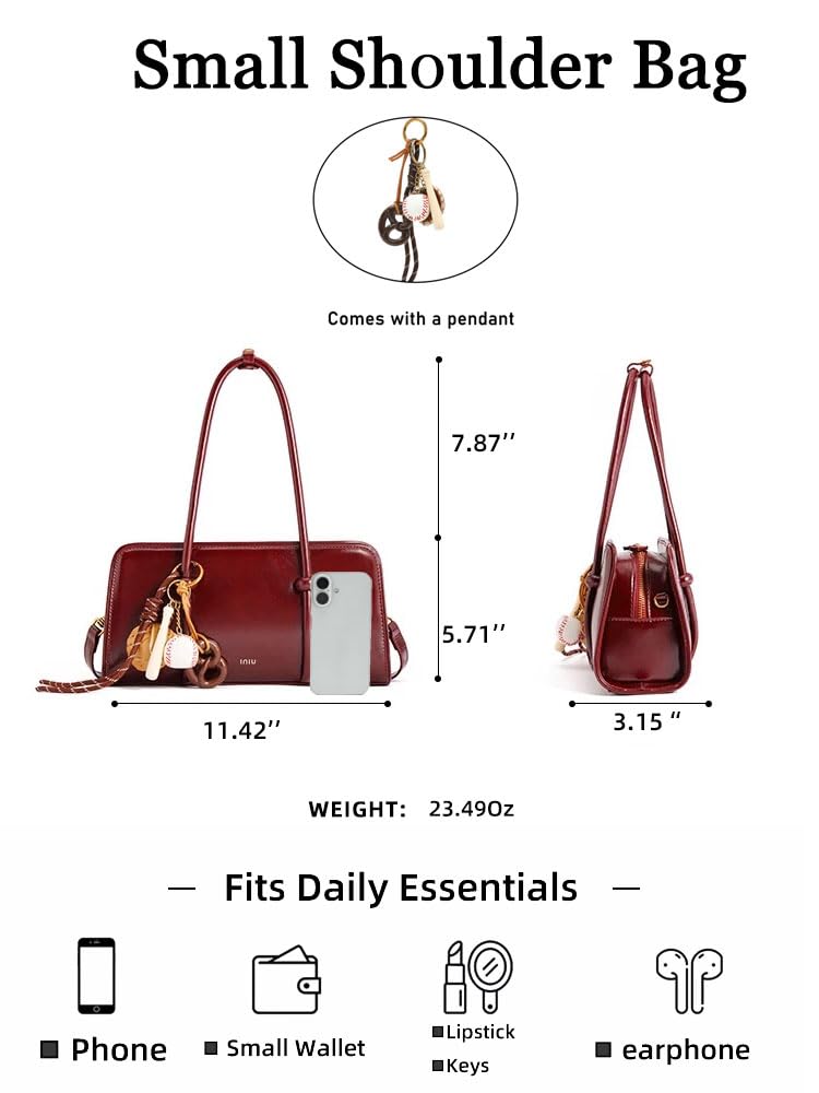 RTPRTP Brown Purse for Women, Small Faux Leather Top Handle Handbag with Crossbody Strap, Retro Satchel Shoulder Bag for Everyday Work and Going Out (brown)