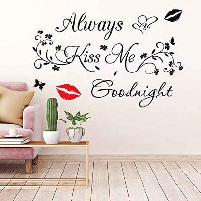 Aeways Kiss Me Goodnight Wall Stickers Decals Wall Decor Home Decorations