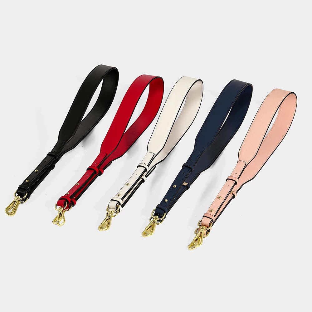 Purse Strap Adjustable Bag Strap for Purses Gold Clasps Bag Straps Replacement Purse Straps for Handbags Black Litchi