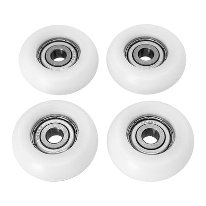 Upgraded Set of 4 Rollers Kit Replacement for Total Gym Wheels/Rollers, Fits for Gym Models 2000, 3000, Some 3000 XL, and a Few Very Early XL (White)
